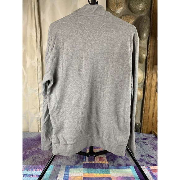 Polo Ralph Lauren Golf Sweater Mens Medium Gray Quarter Zip Logo Preppy Outdoor - Picture 6 of 10